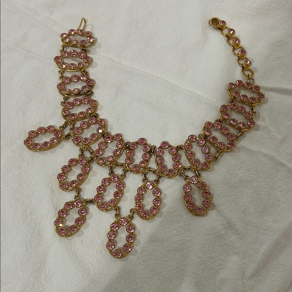 Elegant Gold and Pink Women's Bracelet
